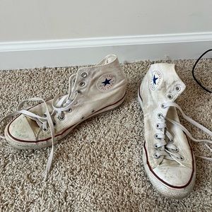 Classic high top white converse